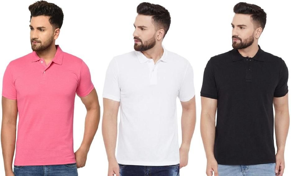 Men's Matty Polo T-Shirts Pack Of 3
